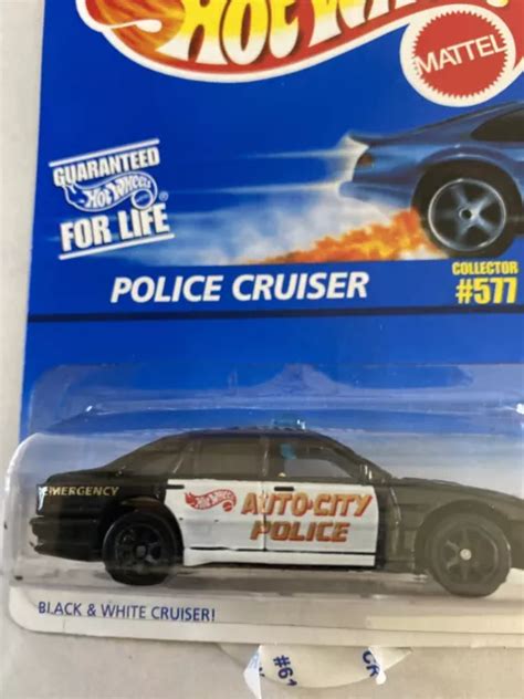 Vintage Hot Wheels Police Cruiser Collector Blanc Neuf