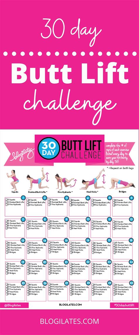 30 Day Butt Challenge Artofit