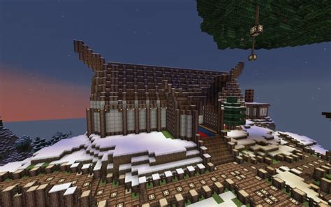 Medieval Nordic Viking Town Hall Minecraft Map