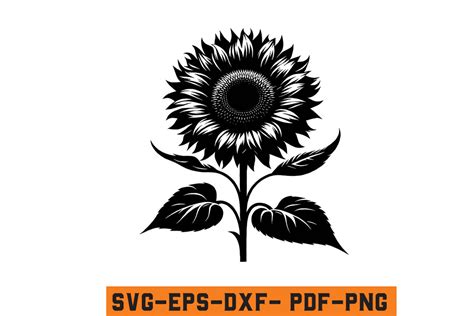 Floral Sunflower Svg Sunflower Cut File Graphic By Craftabledesign