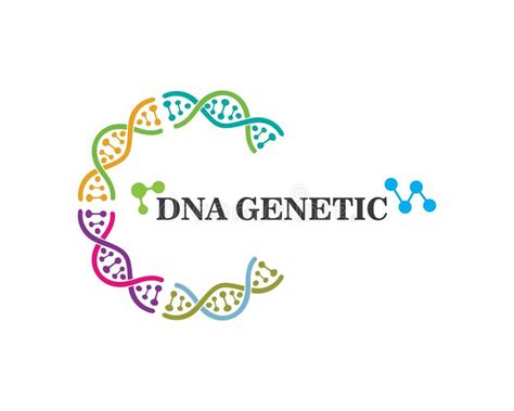 Ejemplo Gen Tico Del Icono Del Logotipo De La Dna Ilustraci N Del