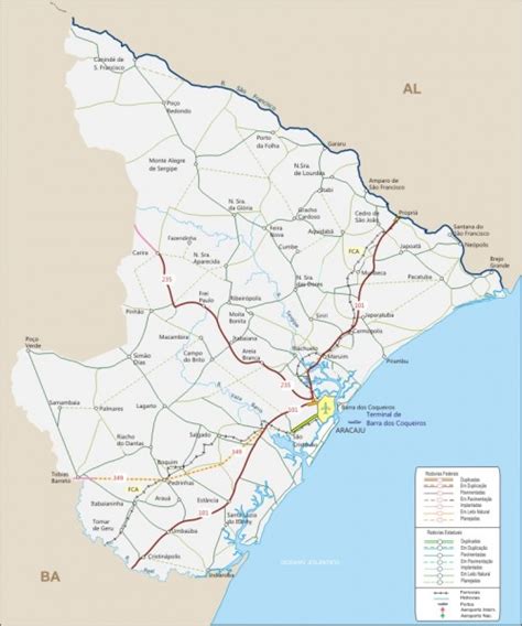 Mapa Rodovi Rio De Sergipe Geografia Infoescola