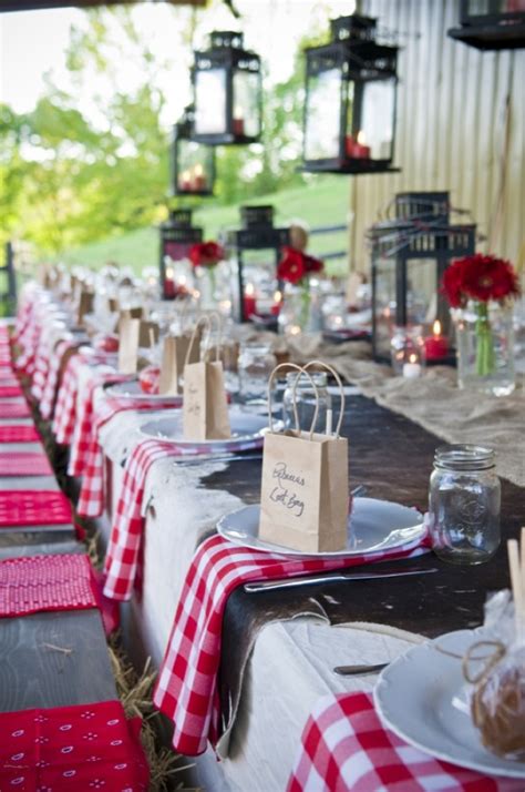 Western Style Rehearsal Dinner Rustic Wedding Chic