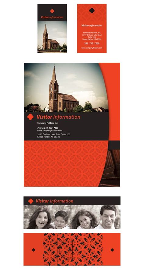 Happy Church Visitor Folder Packet & Card Template - Free Templates