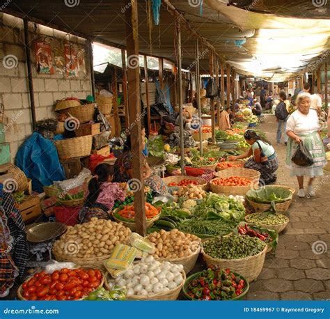 Daily Open Air Vegetable Market Antigua Guatemala Editorial Photography