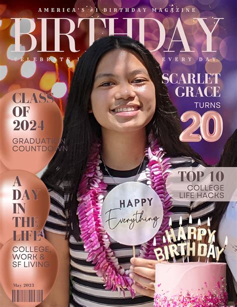 Custom Birthday Magazine Covers Etsy