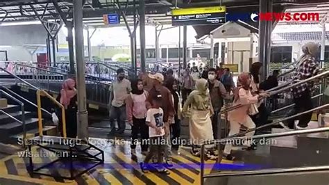 Pemudik Mulai Berdatangan Di Stasiun Tugu Yogya KAI Daop 6 Siapkan 29