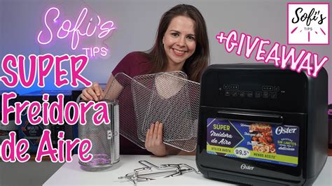 GIVEAWAY Freidora De Aire OSTER Negra 10 Litros Modelo CKSTAFOV