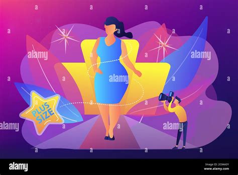 Plus Size Models Concept Vector Illustration Stock Vector Image And Art