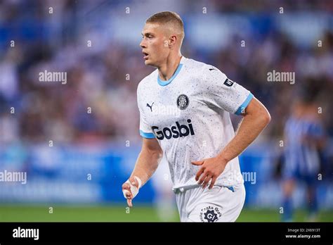 Artem Dovbyk Of Girona Fc Looks On During The Laliga Ea Sports Match