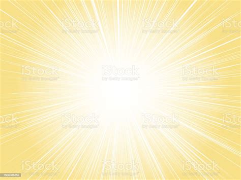 Sun Rays Emitting Intense Lightpale Concentrated Line Backgroundyellow