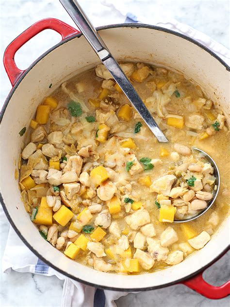 Easy White Bean Chicken Chili With Butternut Squash Foodiecrush