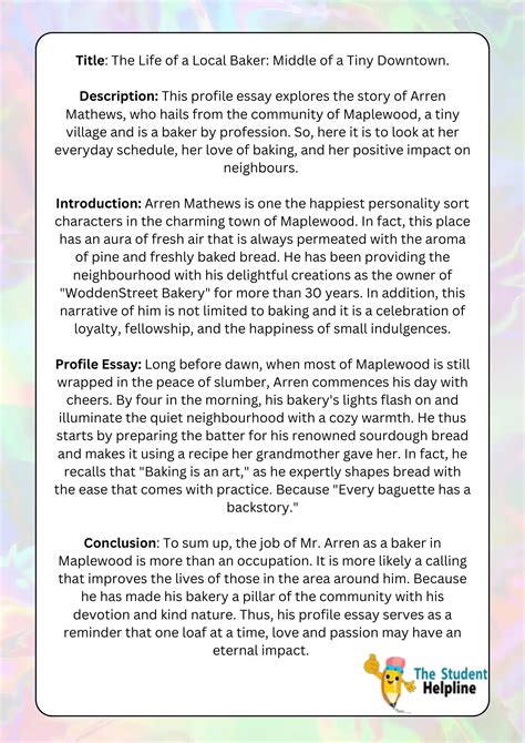 Profile Essay Examples Writing Guide Strategies And Samples