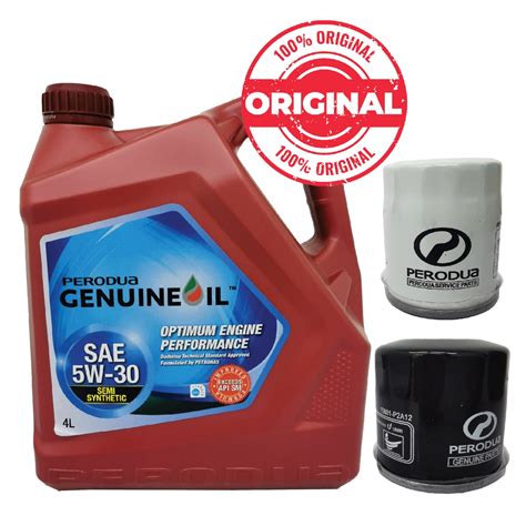 PERODUA Genuine Semi Synthetic 5w30 4L Engine Oil With Perodua Oil