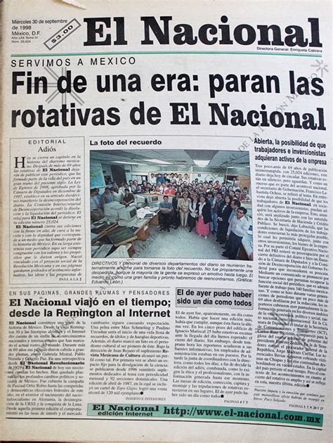 Periodismo del Estado Historia del periódico el Nacional Archivo