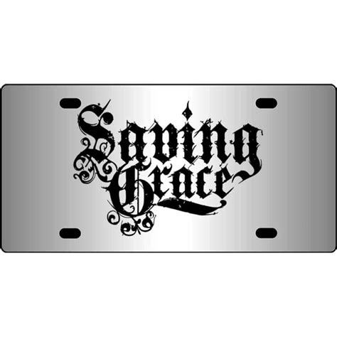 Saving Grace Band Logo Mirror License Plate