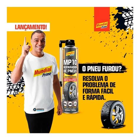 Spray Reparador De Pneu Furado Mp Mundial Prime Ml Karmapec