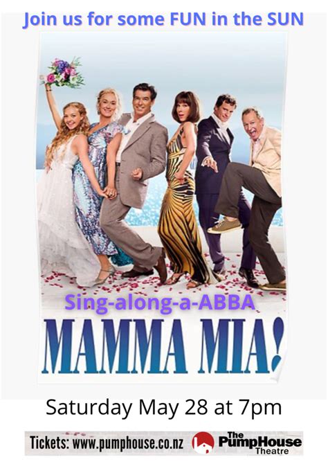 Mama Mia Poster The Pumphouse Theatre