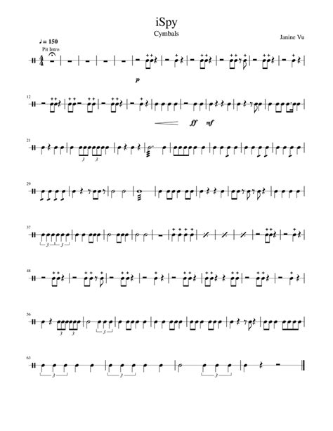 Ispy Cymbals Sheet Music For Crash Solo