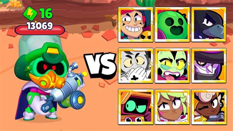 Boss Cordelius Vs All Brawlers Brawl Stars Youtube