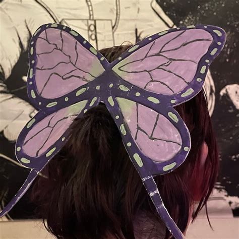 Shinobu Butterfly Hair Clip Etsy