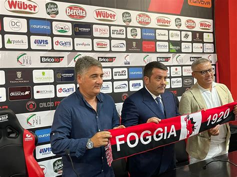 Calcio Foggia Presentazione Nuovo Allenatore Boscaglia Parole Canonico