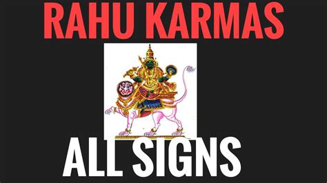 Rahu Karmas In ALL SIGNS North Node All Signs Vedic Astrology YouTube