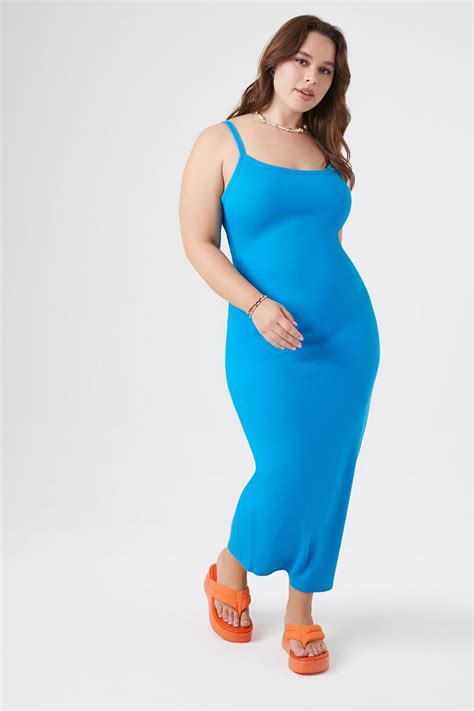 Plus Size Ribbed Knit Bodycon Dress