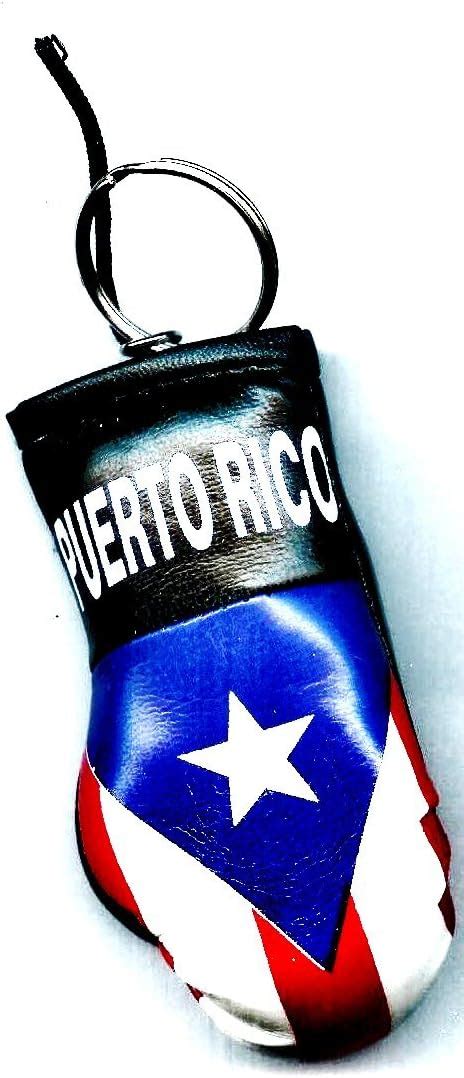 Puerto Rico Boxing Glove Keyring Puerto Rico Souvenirs Mini Boxing Glove