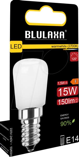 Blulaxa Led Smd Refrigerator Lamp T E W Lm Ww At