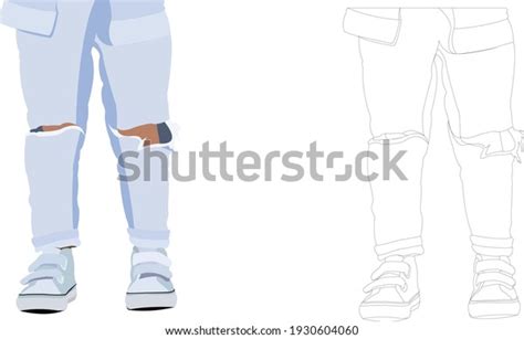 Boy Feet Teen Over Royalty Free Licensable Stock Vectors Vector