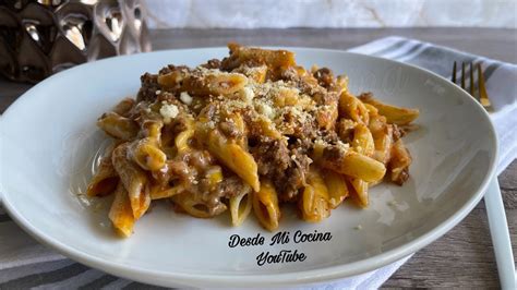 Pasta Con Carne Molida Super Deliciosa Y Facil Desde Mi Cocina By