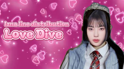 How Would Izna Sing Love Dive Line Distribution Song By Ive Youtube