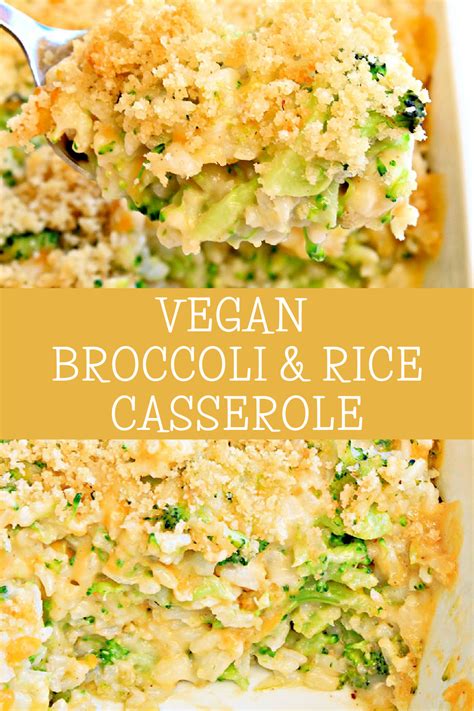 Vegan Broccoli Rice Casserole Artofit