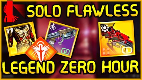 STARFIRE Smokes LEGEND Zero Hour Exotic Mission Day1 Solo Flawless