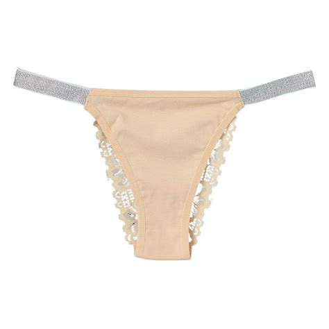 Women S Thongs T Back Low Waist See Through Panties Cotton Seamless