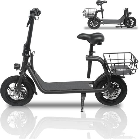 Beston Sports Scooter Eléctrico Con Asiento Para Bicicleta Eléctrica