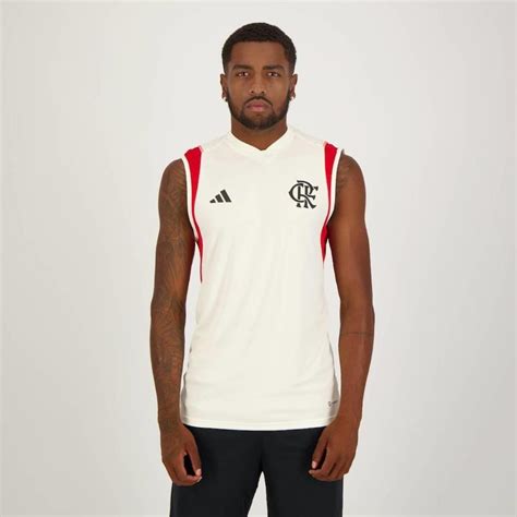 Camiseta Regata Do Flamengo Treino Atleta 2023 Adidas Masculina