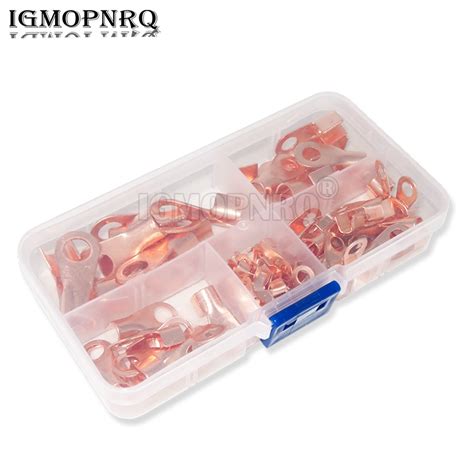 80PCS Cable Connector Copper Battery Terminal Open Lugs Wire Terminals