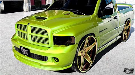 Viper Truck Gets Donked Down Dodge Ram Srt 10 Imagined With Flashy