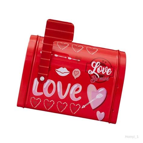 Jouet Boîte aux Lettres COLAXI Saint Valentin Rouge Fer