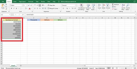 Learn How To Excel Format Millions Thousands And Billions