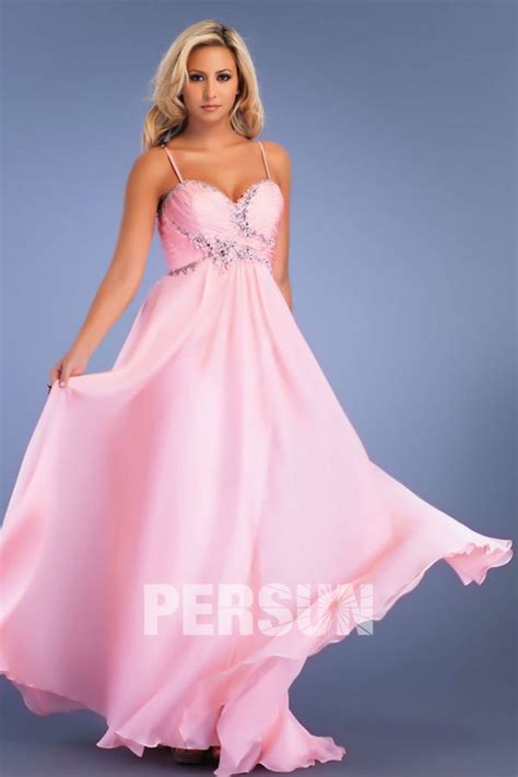 Robe De Bal En Tencel En Rose D Collet E En Coeur A Ligne Orn E De