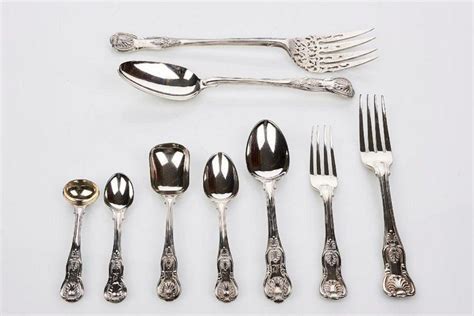 Antique Silver Cutlery Set London 1835 1848 Flatwarecutlery And