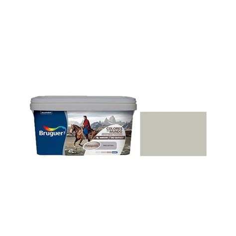 Pintura Plástica Bruguer colores del mundo Patagonia Perla 4L Qechic