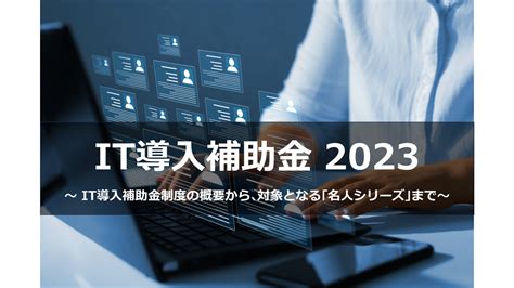 2023年度 It導入補助金 ユーザックシステム