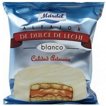 Alfajor de dulce de leche blanco Márdel 1 unid