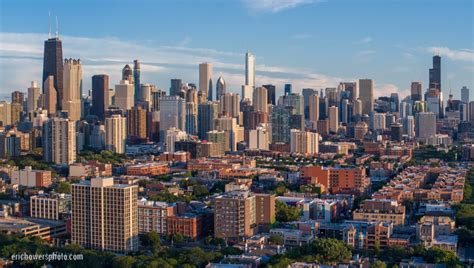 Chicago Loop Skyline Aerial From Old Town - Eric Bowers Photoblog