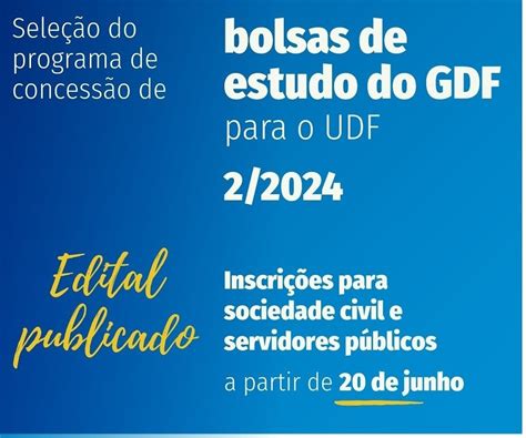 Foi Publicado O Edital Para O Programa De ConcessÃo De Bolsas De Estudo