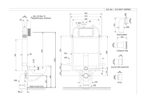 Jaquar Concealed Cistern Dimensions Infoupdate Org